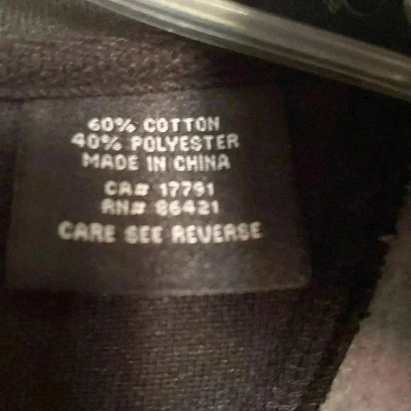 Industry zipper black & gray sweatshirt jacket - Picture 15 of 16